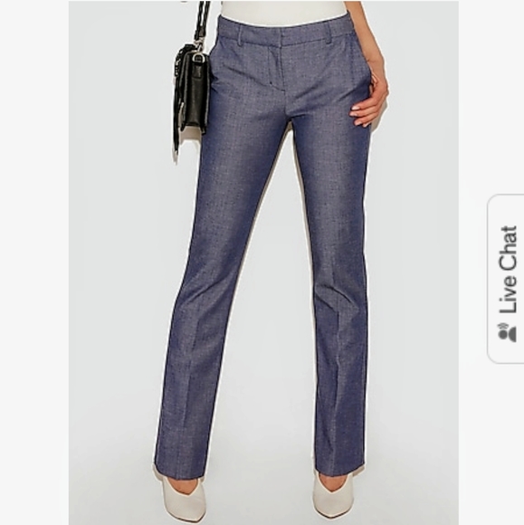 Express Pants - Express Columnist Barely Boot Mid Rise Pants